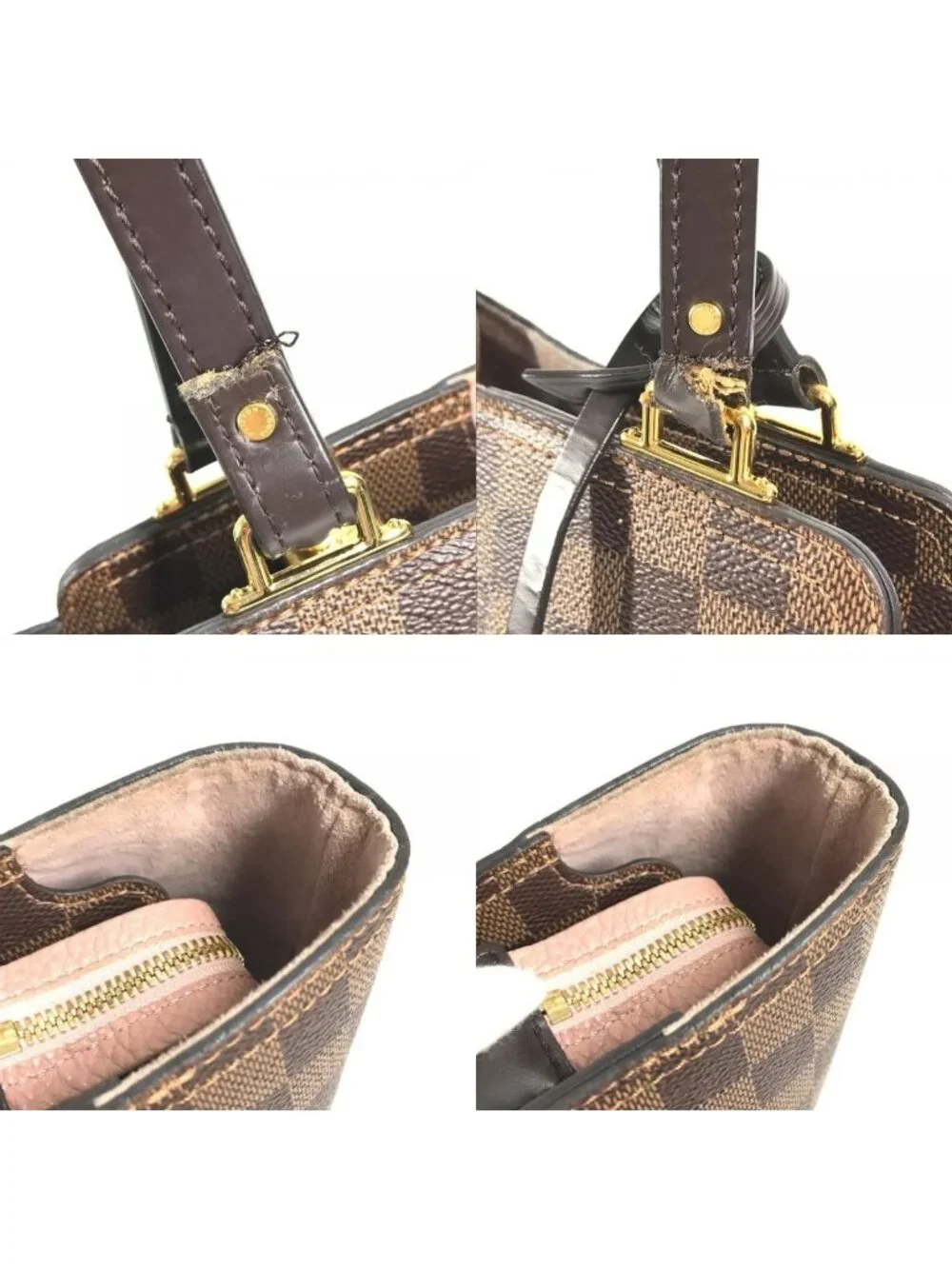 Louis Vuitton Tote Jersey Damier Canvas Magnolia Pink